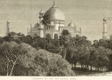 Photo for Gardens at Taj Mahal ; Agra ; Uttar Pradesh ; India - Royalty Free Image