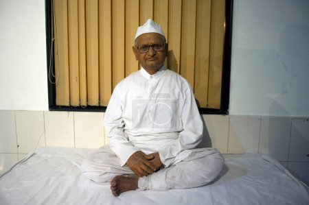 Photo for Anna hazare statue wax at Museum Lonavala Maharashtra India Asia - Royalty Free Image