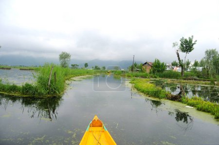 Téléchargez les photos : Canoë dans le lac dal, Srinagar, Jammu-et-Cachemire, Inde - en image libre de droit