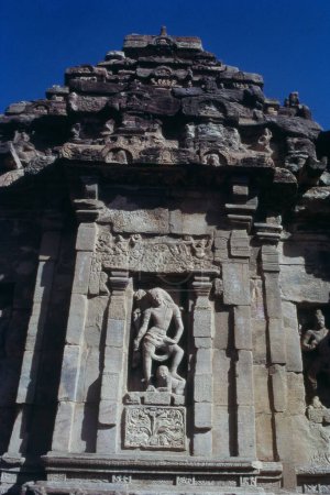 Foto de Tallado en el Templo Virupaksha en Pattadakal, Karnataka, India, Asia - Imagen libre de derechos
