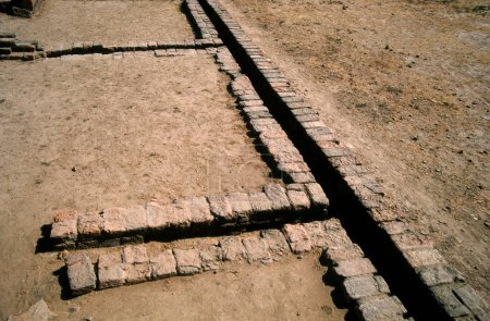 Période de civilisation d'Indus Harappa 2300 à 1700 B.C. Lothal, Gujarat, Inde