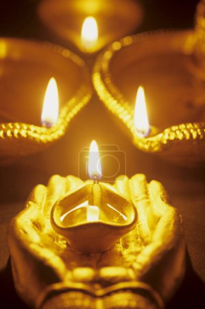 Photo for Oil lamps , Diwali deepawali Festival , india - Royalty Free Image