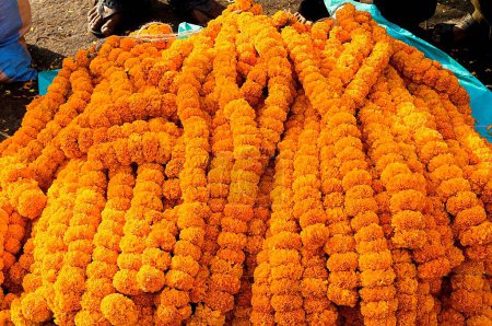 Foto de Flower market in Midnapur, West Bengal, India - Imagen libre de derechos
