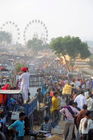 Photo for View of Pushkar fair, Rajasthan, India - Royalty Free Image
