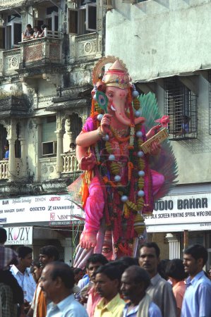 Téléchargez les photos : Ganesh Ganpati Chaturthi Festival, Bombay maintenant Mumbai Maharashtra, Inde - en image libre de droit
