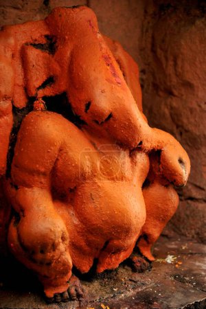 Photo for Idol of lord Ganesh in Jatashankar Temple Beed Maharashtra India - Royalty Free Image