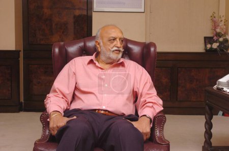 Photo for Vijaypath Singhania at his office in Mahindra Towers; Worli; Mumbai bombay ; Maharashtra; India - Royalty Free Image