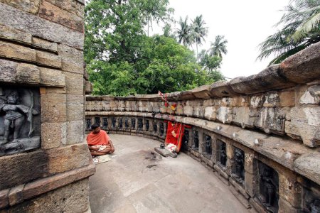 Téléchargez les photos : Architecture ; chousath (soixante-quatre) temple yoginis ; Bhubaneswar ; Orissa ; Inde - en image libre de droit