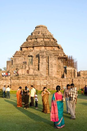 Photo for 13th century Sun temple of Konarak World Heritage Monument ; Konarak ; Orissa ; India - Royalty Free Image