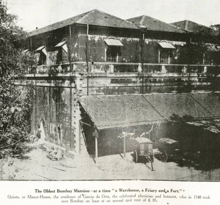 Katholische Gemeinde Älteste Bombay Mansion zu einer Zeit ein Lagerhaus Kloster und Fort; Bombay Mumbai; Maharashtra; Indien