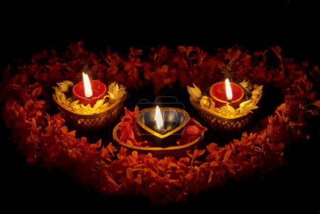 Diwali deepawali Festival, Diwali-Kartendesign, Öllampe