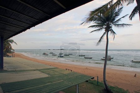 Photo for Hikkaduwa an sea side heritage rest house , Sri Lanka - Royalty Free Image