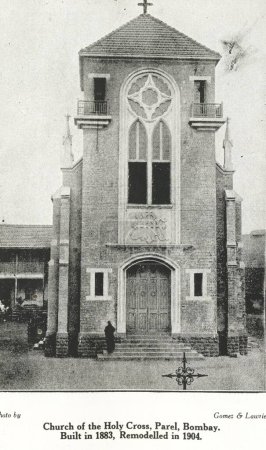 Photo for Catholic Community Church of Holy Cross built in 1883 remodelled in 1904 ; Parel ; Bombay Mumbai ; Maharashtra ; India - Royalty Free Image