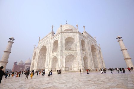 Photo for Front angle view of Taj Mahal ; Agra ; Uttar Pradesh ; India - Royalty Free Image