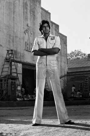 Photo for South Asian Indian Bollywood actor Amitabh Bachchan in a special photoshoot at RK studios for Shaan, India - Royalty Free Image