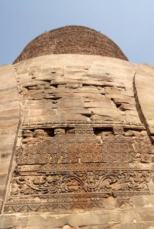 Dhamekh Stupa; Der Ort, an dem Lord Gautam Buddha seine erste Predigt hielt; Sarnath; Uttar Pradesh; Indien