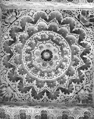 Foto de Techo del Templo Dilwara Jain; Monte Abu; Rajastán; India 1940 - Imagen libre de derechos