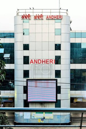Photo for Andheri Railway Station building, Mumbai, Maharashtra, India, Asia - Royalty Free Image