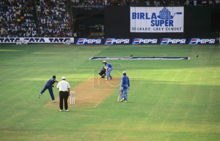 Photo for Cricket match at Wamkhede, Mumbai, Maharashtra - Royalty Free Image