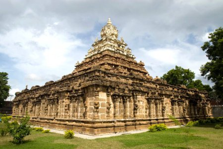 Temple Vaikuntha Perumal Vishnu construit par le roi Pallava Nandivarman Pallavamalla en sept siècles à Kanchipuram ; Tamil Nadu ; Inde