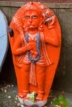 God Hanuman statue at Hot Springs ; Rajgir mela ; Rajgir ; Bihar ; India