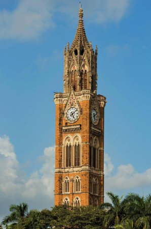 Torre del reloj Rajabai, Bombay, Mumbai, Maharashtra, India