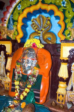 Téléchargez les photos : Idole shitaladevi de déesse dans le temple ; Chaul ; Alibag ; Raigarh ; Maharashtra ; Inde - en image libre de droit