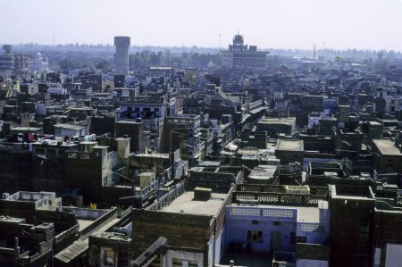 Photo for Aerial view of City from Tower of Baba Atal, Amritsar, punjab, india - Royalty Free Image