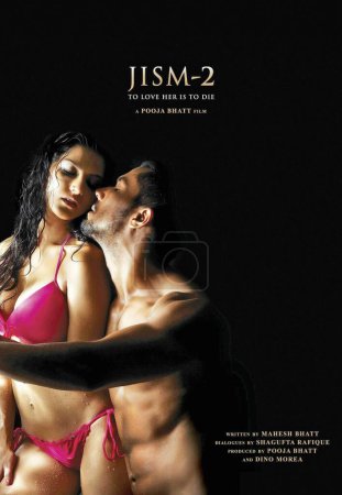 Téléchargez les photos : Affiche de film hindi de jism 2, india, asia - en image libre de droit