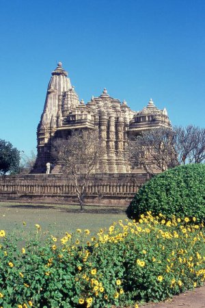 Struktur des Chitragupta Tempels, Khajuraho, Madhya Pradesh, Indien, Asien
