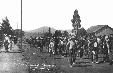 Foto de The Great March to the Transvaal, Sudáfrica, 6 de noviembre de 1913. En marcha por Volksrust - Imagen libre de derechos