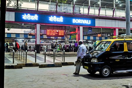 Photo for Borivali Railway Station, Mumbai, Maharashtra, India, Asia - Royalty Free Image