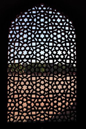 Photo for Jali in Humayun's tomb built in 1570 , Delhi , India UNESCO World Heritage Site - Royalty Free Image