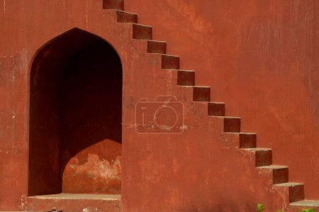Schritte des Jantar Mantar, 1725 n. Chr., Neu Delhi, Indien
