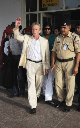 Foto de Actor de Hollywood en el aeropuerto de Jodhpur, Rajastán, India - Imagen libre de derechos