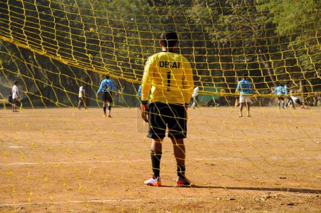 Photo for Man playing Football, mumbai, maharashtra, India, Asia - Royalty Free Image