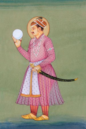 Foto de Pintura en miniatura del emperador mughal Jahangir - Imagen libre de derechos