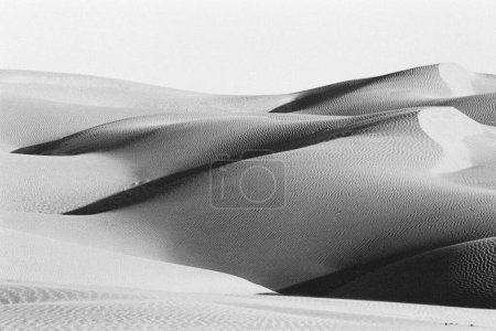Sand dunes at Sam Thar desert Jaisalmer Rajasthan India Asia 1984