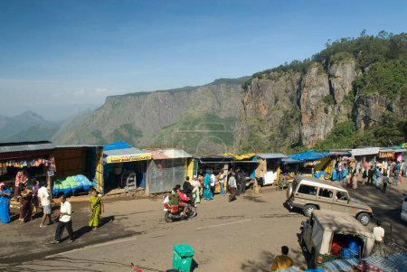 Photo for Market area at Palani hills at 2133 meters above sea level ; Kodaikanal popularly known as Kodai ; Tamil Nadu ; India - Royalty Free Image