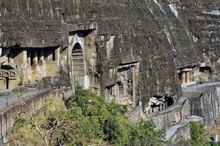 Photo for Ajanta caves, aurangabad, maharashtra, India, Asia - Royalty Free Image