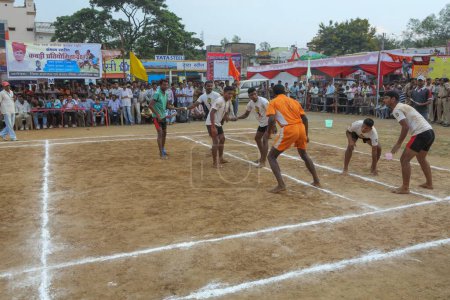 Foto de Kabaddi match, bastar, chhattisgarh, india, asia - Imagen libre de derechos