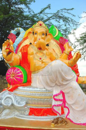 Téléchargez les photos : Idole de ganesha de seigneur ; Marwar ; Rajasthan ; Inde - en image libre de droit