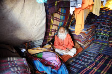 Photo for Blanket shop, pabibal to panchtarni, amarnath yatra, Jammu Kashmir, India, Asia - Royalty Free Image