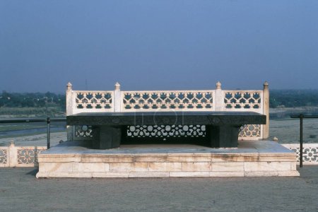 Vue, trône Rivière Yamuna, Fort Rouge, Agra, Uttar Pradesh, Inde, Asie