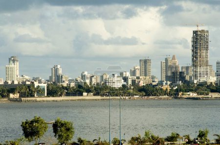 Foto de Vista del arroyo mahim khadi; Bombay ahora Mumbai; Maharashtra; India - Imagen libre de derechos