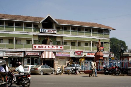 Photo for Hotel Ajanta and Solapur Mangalore Highway at Solapur Maharashtra India - Royalty Free Image