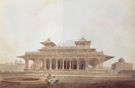 Teil des Palastes im Fort von Allahabad; Uttar Pradesh; Indien