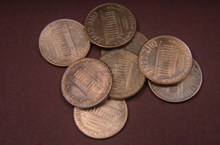 Téléchargez les photos : Concept d'un cent américain pièce penny - en image libre de droit
