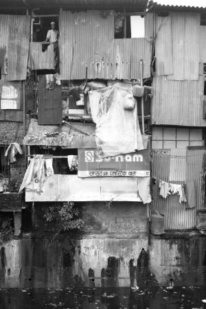 Foto de Barrio de Dharavi; Bombay Mumbai; Maharashtra; India - Imagen libre de derechos