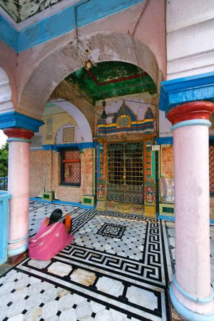 Photo for Swaminarayan temple, Chhapaiya near Ayodhya, Faizabad, Uttar Pradesh, India - Royalty Free Image